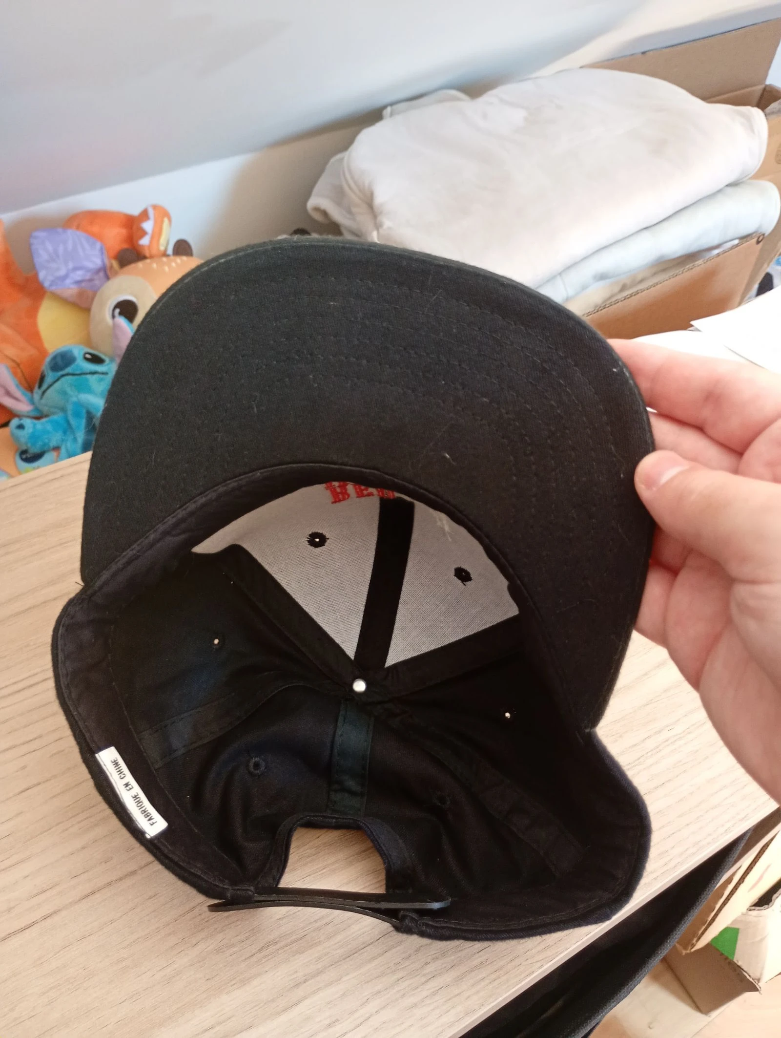 Vintage jaren 90 snapback reclame pet, verstelbaar, zwart – photo 2